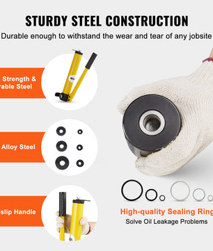 10 Ton Hydraulic Knockout Punch Kit, 1/2