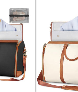 Large Capacity Travel Duffle Bag Women's Handbag Folding Suit Bag Waterproof Clothes Totes