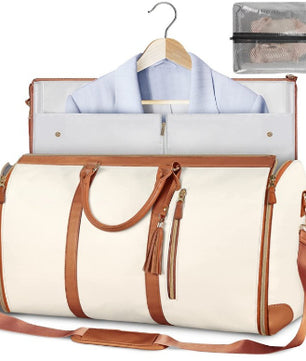 Large Capacity Travel Duffle Bag Women's Handbag Folding Suit Bag Waterproof Clothes Totes