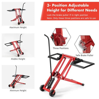 Hydraulic Lawn Mower Jack Is Used For Tractors And Lawn Mowers