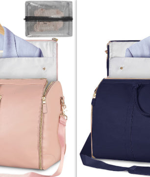 Large Capacity Travel Duffle Bag Women's Handbag Folding Suit Bag Waterproof Clothes Totes