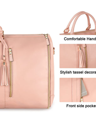 Large Capacity Travel Duffle Bag Women's Handbag Folding Suit Bag Waterproof Clothes Totes