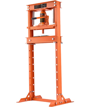 VEVOR Hydraulic Shop Press, 12 Ton H-Frame Hydraulic Garage Shop Floor Press, Adjustable Shop Press With Press Plates, Heavy Duty Hydraulic Press For Garage, Shop, Workshop