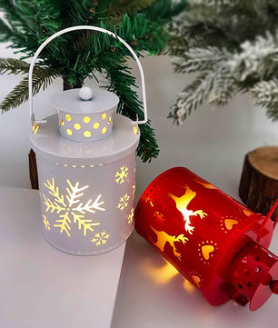 Christmas Candle Lights LED Small Lanterns Wind Lights Electronic Candles Nordic Style Creative Holiday Decoration Decorations