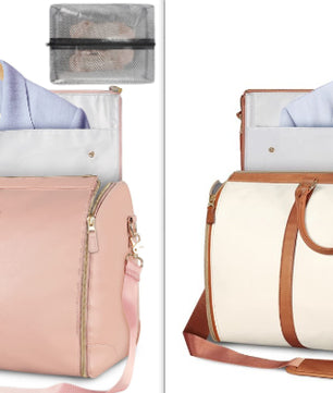 Large Capacity Travel Duffle Bag Women's Handbag Folding Suit Bag Waterproof Clothes Totes