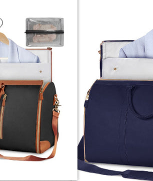 Large Capacity Travel Duffle Bag Women's Handbag Folding Suit Bag Waterproof Clothes Totes