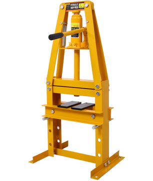 Hydraulic Power Units, 6-Ton Benchtop Hydraulic A-Frame Shop Press With Press Plates, Hydraulic 6 Ton Garage Floor Adjustable Shop Press With Plates, Hydraulic Press, Hydraulic Shop Press,Yellow