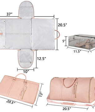 Large Capacity Travel Duffle Bag Women's Handbag Folding Suit Bag Waterproof Clothes Totes