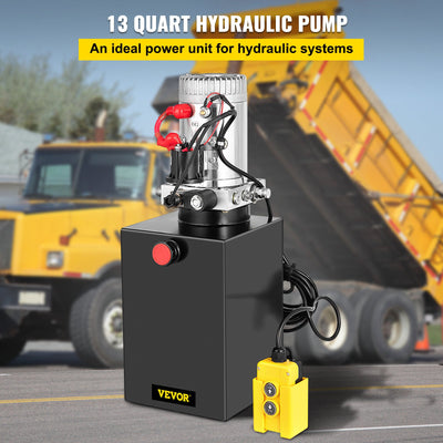 Hydraulic Pump Electric Hydraulic Pump 13 Quart Single Acting For Dump Trailer