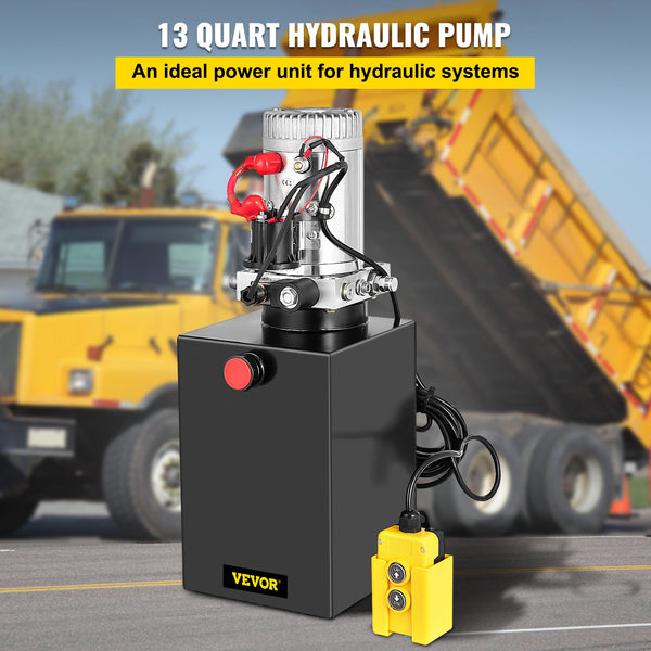 Hydraulic Pump Electric Hydraulic Pump 13 Quart Single Acting For Dump Trailer