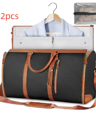 Large Capacity Travel Duffle Bag Women's Handbag Folding Suit Bag Waterproof Clothes Totes