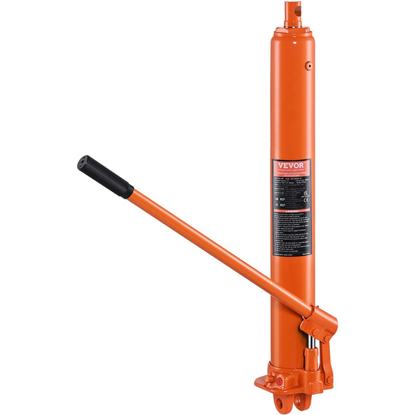 Hydraulic Long Ram Jack, 3 Ton Engine Hoist Cylinder With Single Piston Pump And Clevis Base, Hydraulic Ram Cylinder For Engine Lift Hoists, Hydraulic Garage/Shop Cranes, Mechanical, Farm