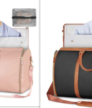 Large Capacity Travel Duffle Bag Women's Handbag Folding Suit Bag Waterproof Clothes Totes