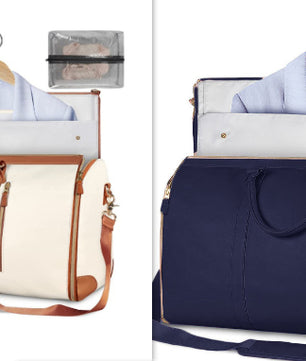 Large Capacity Travel Duffle Bag Women's Handbag Folding Suit Bag Waterproof Clothes Totes