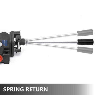 Hydraulic Valve 2 Spool Hydraulic Joystick Control Valve 11gpm Hydraulic Directional Control Valve Double Acting For Tractors Loaders Tanks