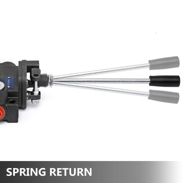 Hydraulic Valve 2 Spool Hydraulic Joystick Control Valve 11gpm Hydraulic Directional Control Valve Double Acting For Tractors Loaders Tanks