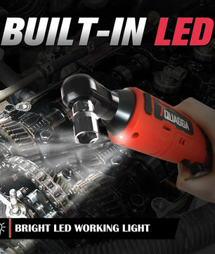 TQUAGGA Cordless Electric Ratchet Wrench Set, 12V, 45ftlbs,Variable Speed Power Ratchet Wrench,with Batteries2,Automotive Repair Tools, Electric Tools Cordless,Hardware,Impact,Heavy Duty