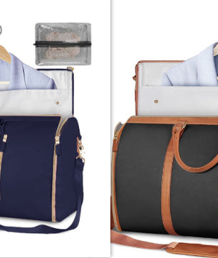 Large Capacity Travel Duffle Bag Women's Handbag Folding Suit Bag Waterproof Clothes Totes