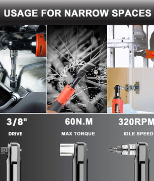 TQUAGGA Cordless Electric Ratchet Wrench Set, 12V, 45ftlbs,Variable Speed Power Ratchet Wrench,with Batteries2,Automotive Repair Tools, Electric Tools Cordless,Hardware,Impact,Heavy Duty