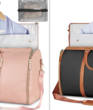 Large Capacity Travel Duffle Bag Women's Handbag Folding Suit Bag Waterproof Clothes Totes