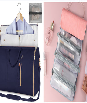 Large Capacity Travel Duffle Bag Women's Handbag Folding Suit Bag Waterproof Clothes Totes