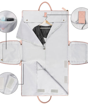 Large Capacity Travel Duffle Bag Women's Handbag Folding Suit Bag Waterproof Clothes Totes